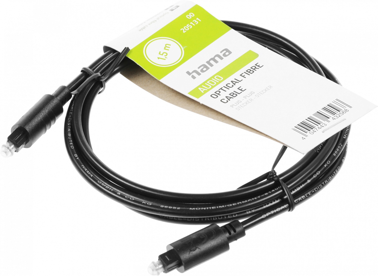 Кабель оптический Hama H-205131 ODT (m)/ODT (m) 1.5м. черный (00205131)