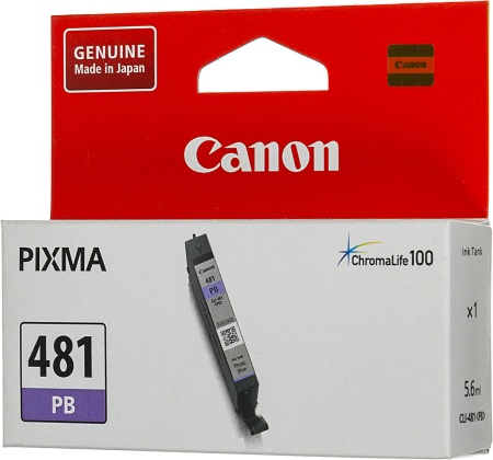 Картридж струйный Canon CLI-481PB 2102C001 фото голубой (5.6мл) для Canon Pixma TS8140TS/TS9140