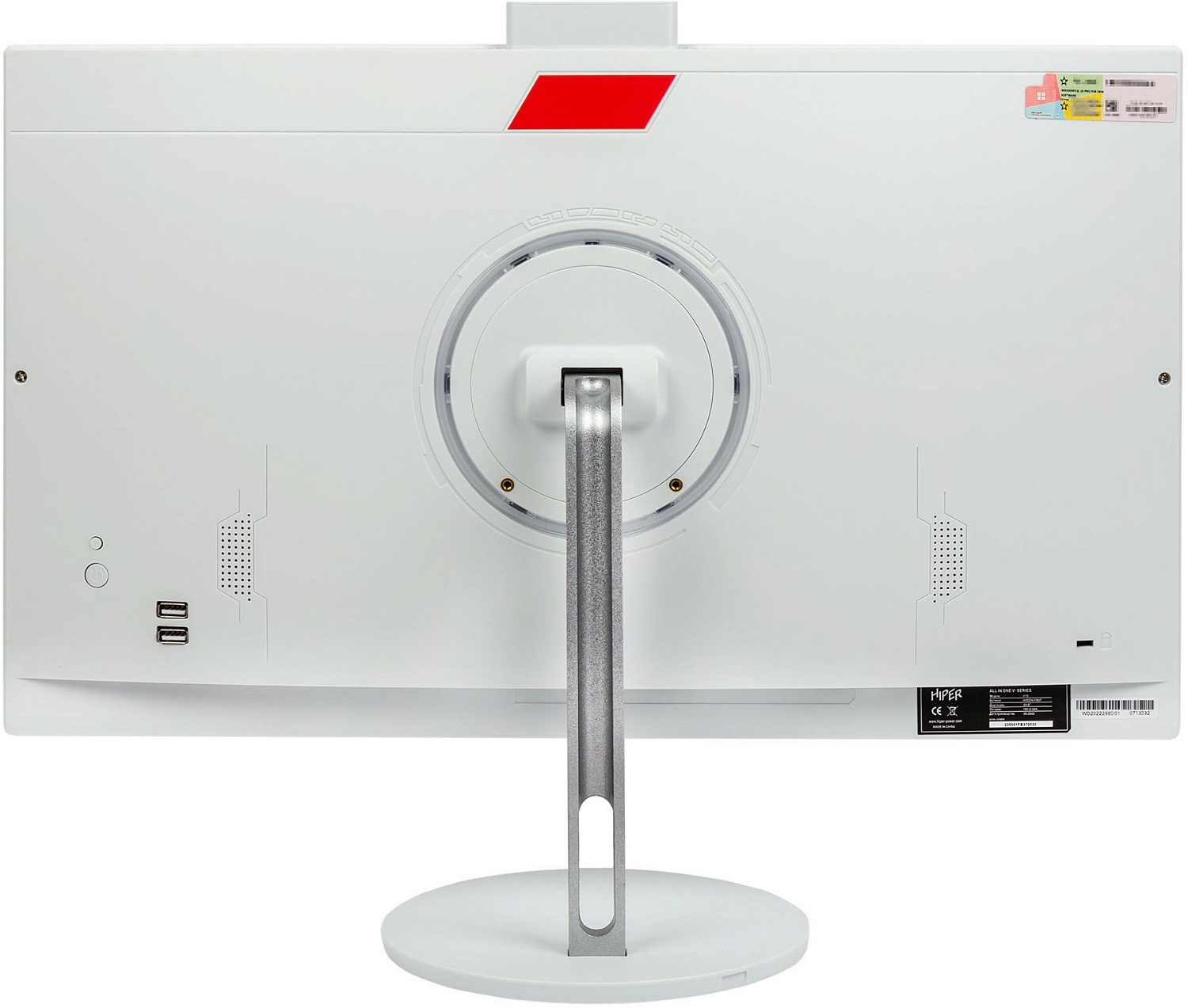 Моноблок Hiper V10 23.8" Full HD i5 11500 (2.7) 16Gb SSD512Gb UHDG 630 Windows 10 Professional GbitEth WiFi BT 120W клавиатура мышь Cam белый 1920x1080