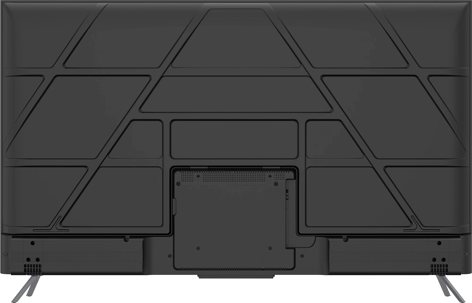 Телевизор QLED Skyworth 60" 60Q66H Google TV Frameless черный/серебристый 4K Ultra HD 60Hz DVB-T DVB-T2 DVB-C DVB-S DVB-S2 USB WiFi Smart TV