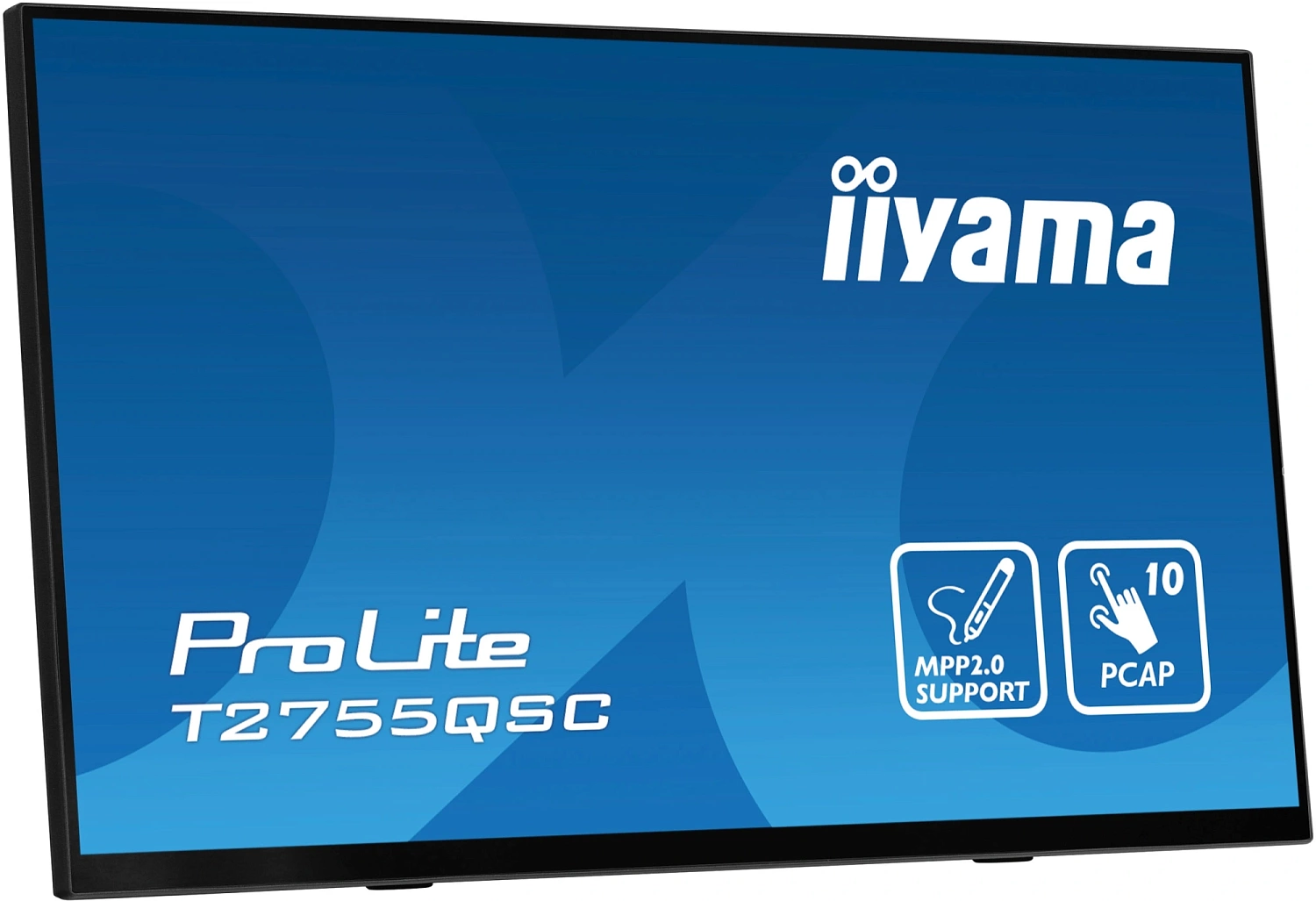 Монитор Iiyama 27" ProLite T2755QSC-B1 черный IPS LED 5ms 16:9 HDMI M/M матовая 400cd 178гр/178гр 2560x1440 75Hz DP Quad HD 2K (1440p) USB Touch 5.8кг