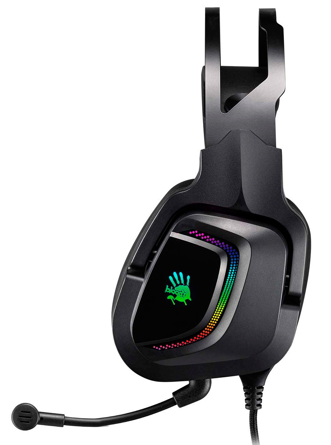 Наушники с микрофоном A4Tech Bloody G570 черный/серый 2м мониторные USB оголовье (G570 (BLACK+GREY) USB)