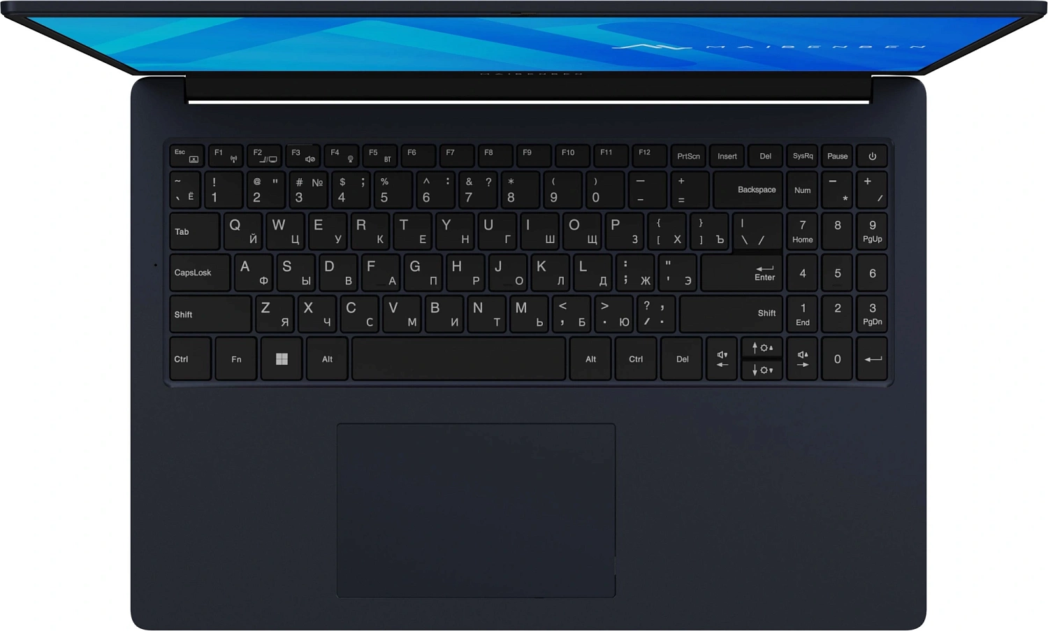 Ноутбук Maibenben M677 Ryzen 7 7730U 16Gb SSD1Tb AMD Radeon 16" IPS FHD+ (1920x1200) Windows 11 Home blue WiFi BT Cam 4000mAh (M6770G140HU4E10)