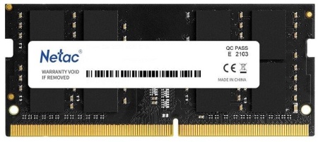 Оперативная память Netac Basic SODIMM 4GB DDR4-2666 (PC4-21300) C19 19-19-19-43 1.2V Memory module