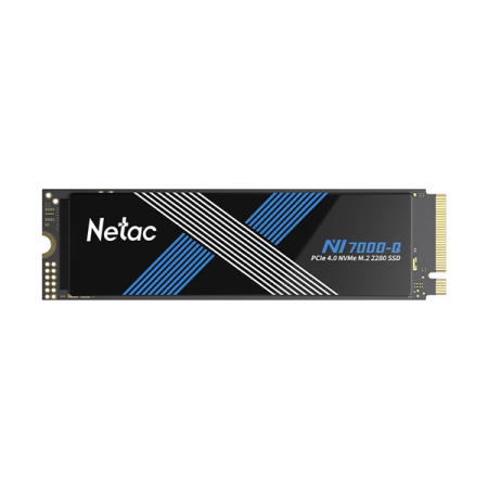 SSD накопитель Netac SSD NV7000-Q 2TB PCIe 4 x4 M.2 2280 NVMe 3D NAND, R/W up to 7100/6200MB/s, TBW1280TB with heat spreader, 5y wty