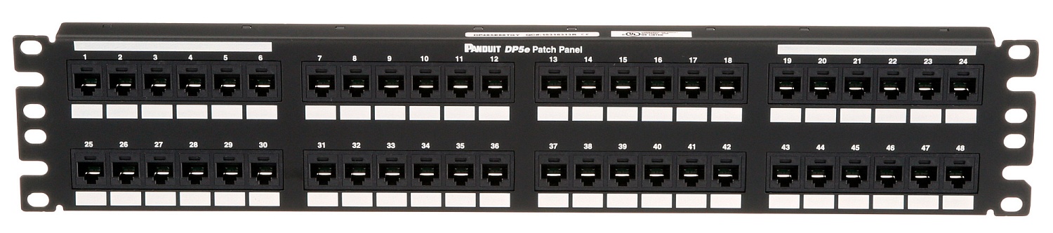Патч-панель Panduit DP485E88TGY 19" 2U 48xRJ45 кат.5e