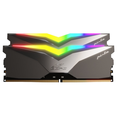 32GB OCPC DDR5 5200 DIMM PISTA RGB Titan Gaming Memory Non-ECC, CL36, 1.25V, Heat Shield, Kit (2x16GB), RTL