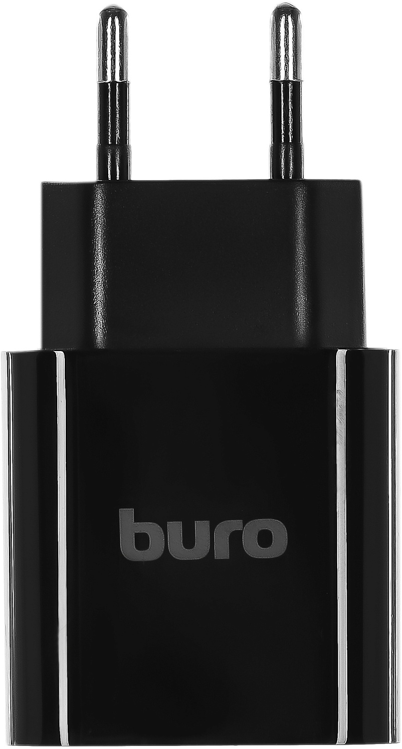 Сетевое зар./устр. Buro BUWD1 18W 3A (PD+QC) USB-C/USB-A универсальное черный (BUWD18P110BK)