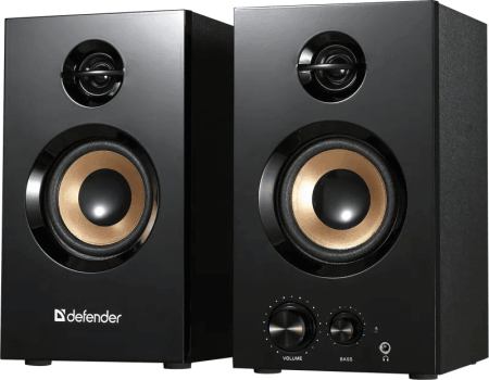 Колонки Defender Aurora S20 2.0 черный 20Вт