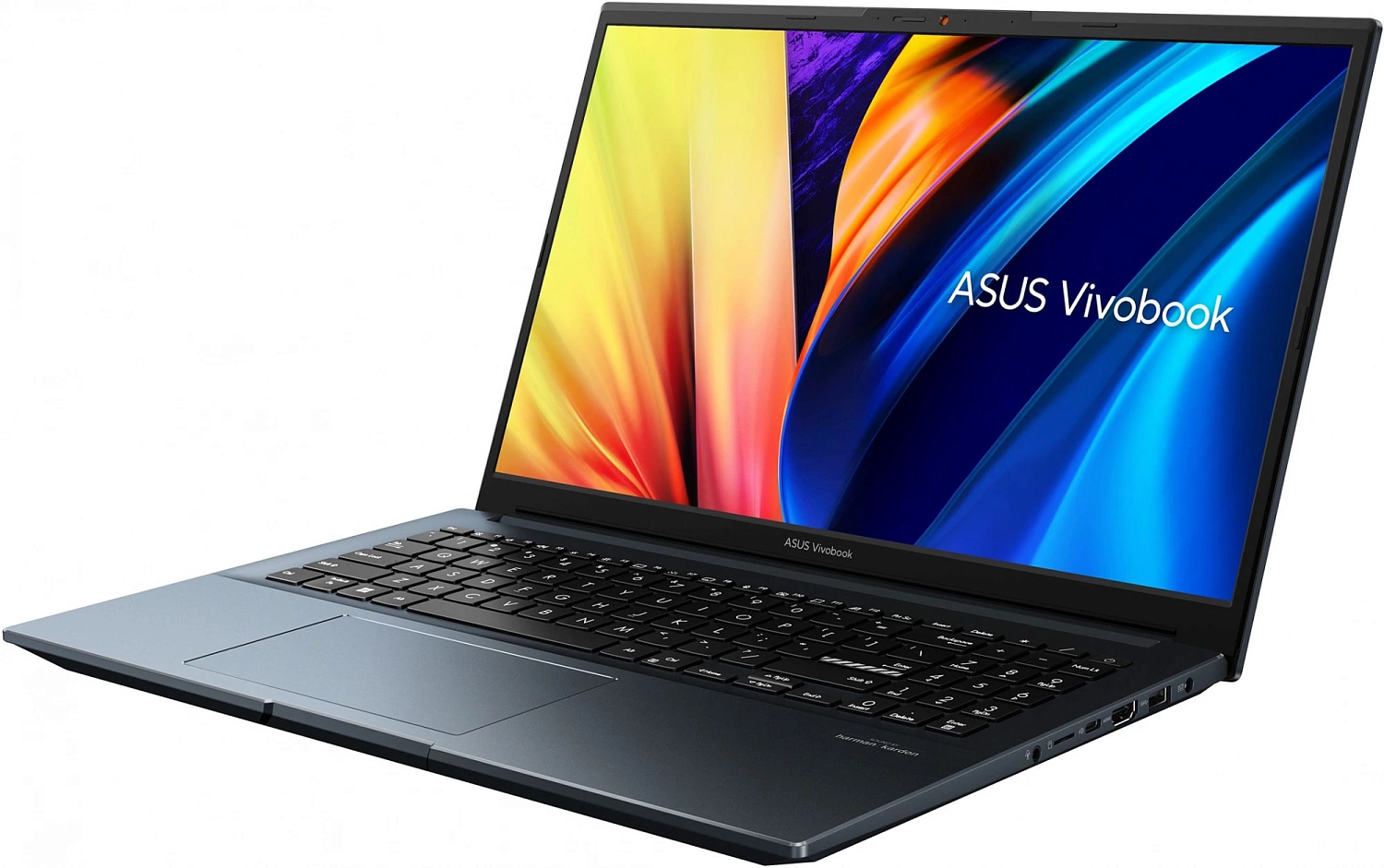 Ноутбук Asus Vivobook Pro 15 OLED M6500XU-MA104 Ryzen 9 7940HS 16Gb SSD1Tb NVIDIA GeForce RTX4050 6Gb 15.6" OLED 2.8K (2880x1620) noOS blue WiFi BT Cam (90NB1201-M00420)
