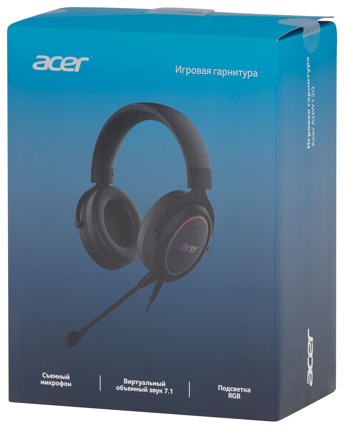 Наушники с микрофоном Acer AHW120 черный 2.1м мониторные USB оголовье (ZL.HDSCC.01C)