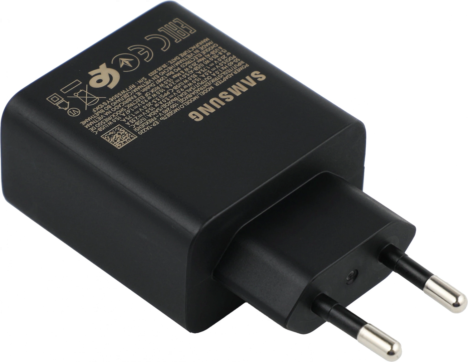 Сетевое зар./устр. Samsung EP-TA220NBEGRU 3A (PD) USB-C/USB-A универсальное черный