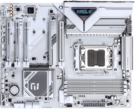 Материнская плата Gigabyte B850 EAGLE WF7 ICE SocketAM5 AMD B850 4xDDR5 ATX AC`97 8ch(7.1) 2.5Gg RAID+HDMI+DP
