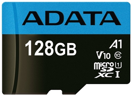 Флеш карта microSDXC A-Data 128GB AUSDX128GUICL10A1-RA1 Premier Pro + adapter