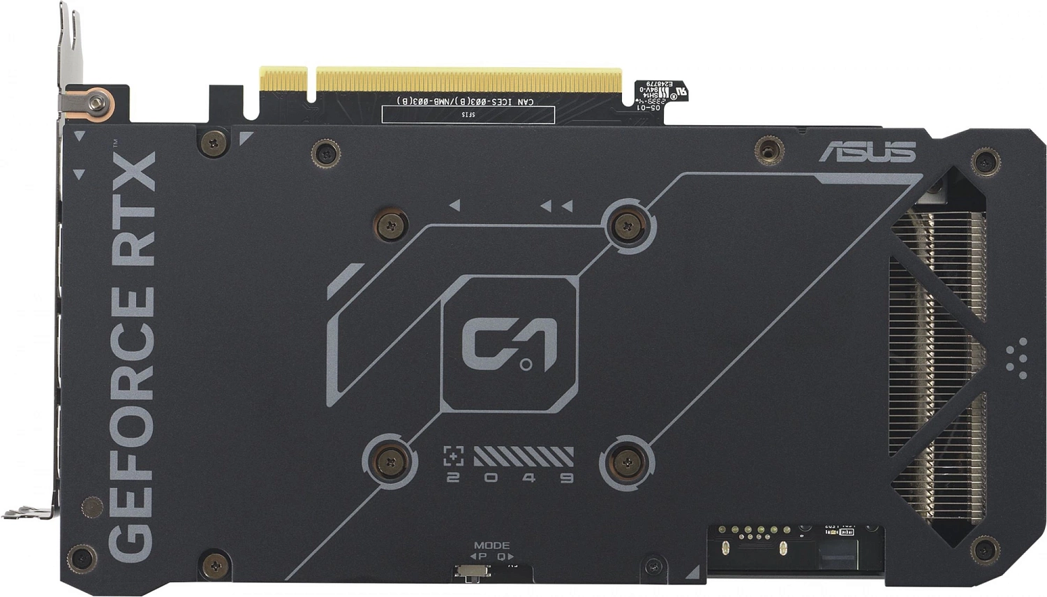 Видеокарта Asus PCI-E 4.0 DUAL-RTX4070-O12GD6-EVO NVIDIA GeForce RTX 4070 12Gb 192bit GDDR6X 2520/21000 HDMIx1 DPx3 HDCP Ret