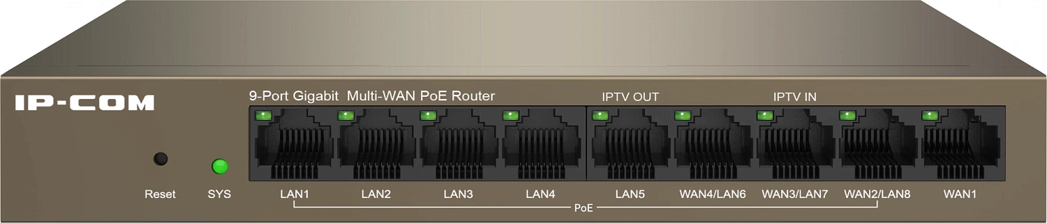 Межсетевой экран IP-Com M20-8G-PoE 10/100/1000BASE-TX коричневый Межсетевой экран IP-Com M20-8G-PoE 10/100/1000BASE-TX коричневый