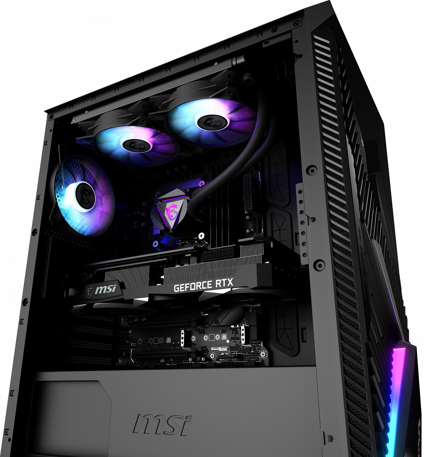 ПК MSI Infinite X2 13FNUG-283XRU i7 13700KF (3.4) 32Gb 2Tb 7.2k SSD1Tb RTX4080 16Gb noOS 2.5xGbitEth WiFi BT 850W черный (9S6-B90411-283)