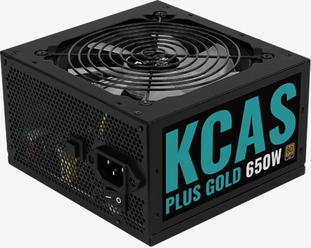 Блок питания Aerocool ATX 650W KCAS PLUS GOLD 650W ARGB 80+ gold (20+4pin) APFC 120mm fan 6xSATA RTL