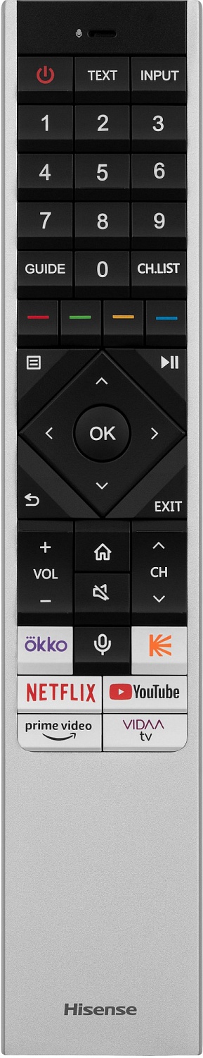 Телевизор LED Hisense 55" 55U7KQ темно-серый 4K Ultra HD 120Hz DVB-T DVB-T2 DVB-C DVB-S DVB-S2 USB WiFi Smart TV