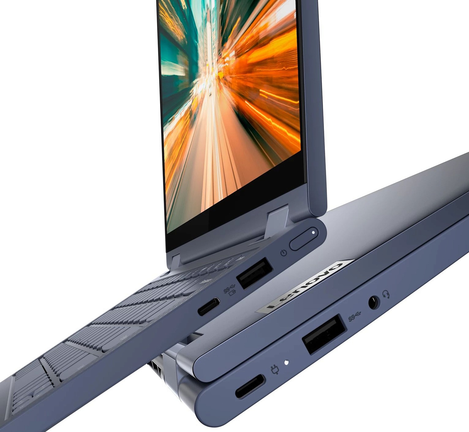 Ноутбук Lenovo Yoga 6 13ALC6 Ryzen 5 5500U 8Gb SSD256Gb AMD Radeon 13.3" IPS Touch FHD (1920x1080) Windows 11 Home blue WiFi BT Cam (82ND00ETRK)