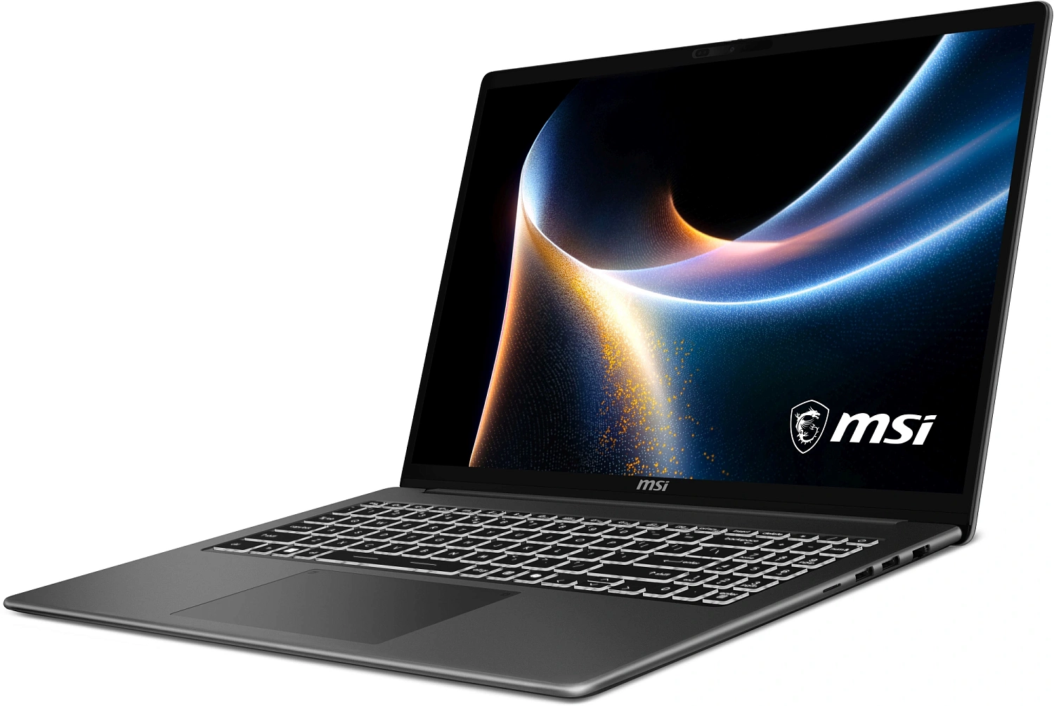 ноутбук MSI Modern 16S AI+ G3MG Core Ultra 5 322 16" 16:10 FHD+ (1920 x 1200) OLED,DDR5 16GB,512GB SSD, Intel Arc Graphics,backlight,60Whr,1.7kg,1y,No OC,Platinum Gray