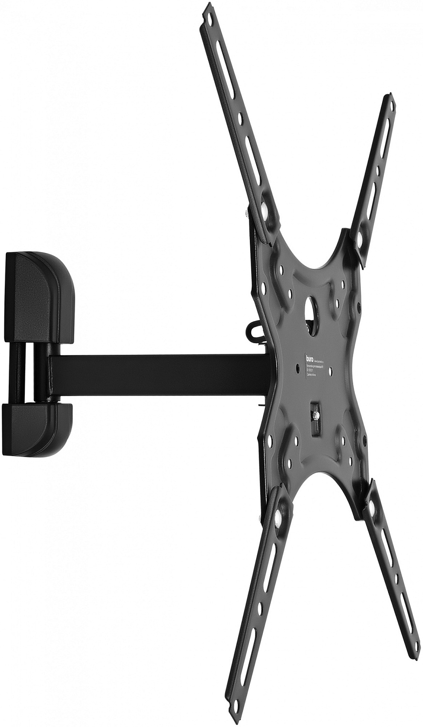 Кронштейн для телевизора Buro MF1 черный 13"-60" макс.25кг настенный поворот и наклон