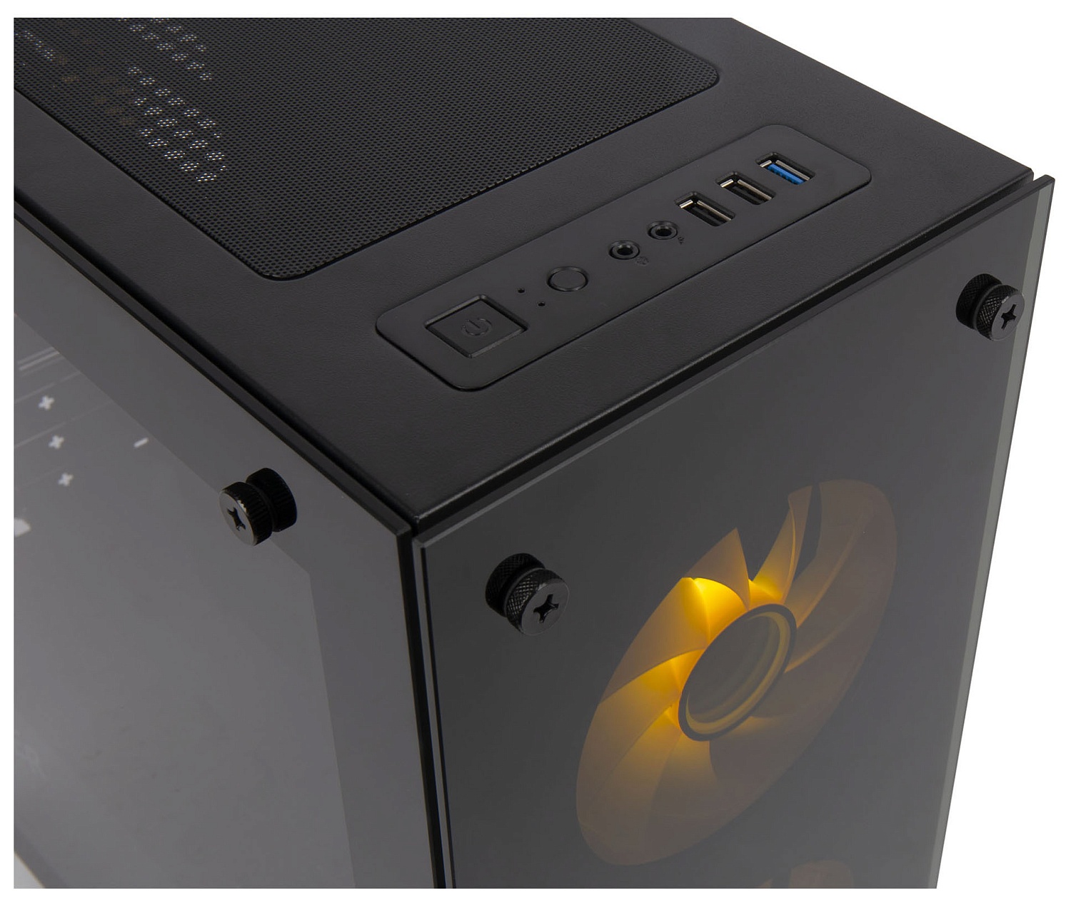 Корпус Hiper M65 черный без БП mATX 3x120mm 2xUSB2.0 1xUSB3.0 audio bott PSU