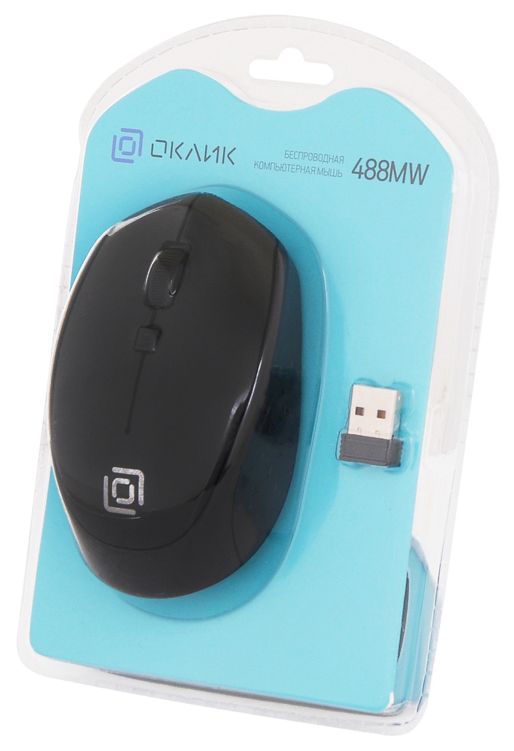 Мышь Оклик 488MW черный оптическая (1600dpi) беспроводная USB для ноутбука (4but) Мышь Оклик 488MW черный оптическая (1600dpi) беспроводная USB для ноутбука (4but)