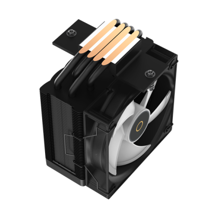 Кулер для процессора Ocypus Gamma A40 BK ARGB, 100mm ARGB FAN, Top ARGB Panel, 4 HEAT PIPES, 4-PIN PWM, 600-2400 RPM, 29DBA, HYDRO BEARING, LGA115X/1200/1700/18XX, AM4/AM5