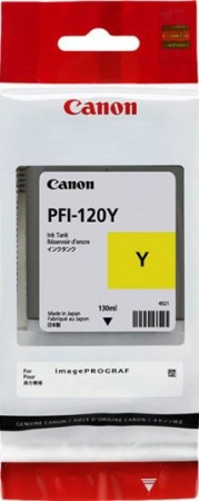 Картридж canon pfi-120 yellow (130 мл для тм-серии) Картридж Canon PFI-120 Yellow (130 мл для ТМ-серии)