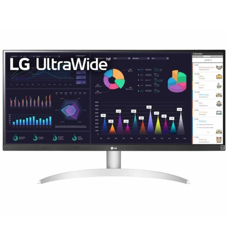 Монитор LG 29" UltraWide 29WQ600-W серебристый IPS LED 1ms 21:9 HDMI M/M матовая 250cd 178гр/178гр 2560x1080 100Hz DP UWHD USB 8.32кг