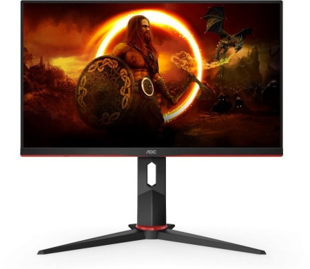 Монитор AOC 23.8" Gaming 24G2ZU черный/красный IPS LED 0.5ms 16:9 HDMI M/M матовая HAS 350cd 170гр/160гр 1920x1080 240Hz FreeSync Premium DP FHD USB 5.03кг