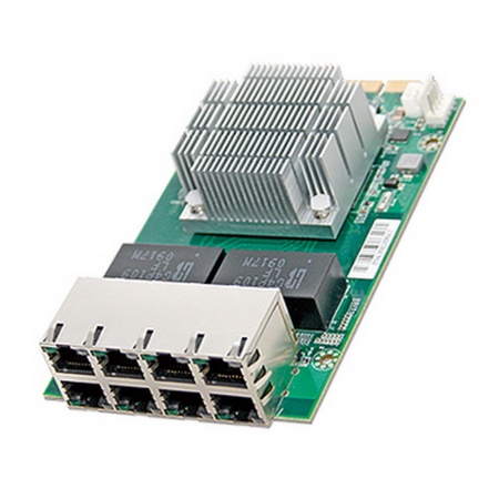 NID-51084 Сетевой адаптер Proprietary PCIe (SW) Gen 2.0x8, 8x Ethernet Ports, Intel i350-AM4 LAN Controller Проприетарный формфактор. Установлен в каретку для установки в платформу (не установлен в устройство)