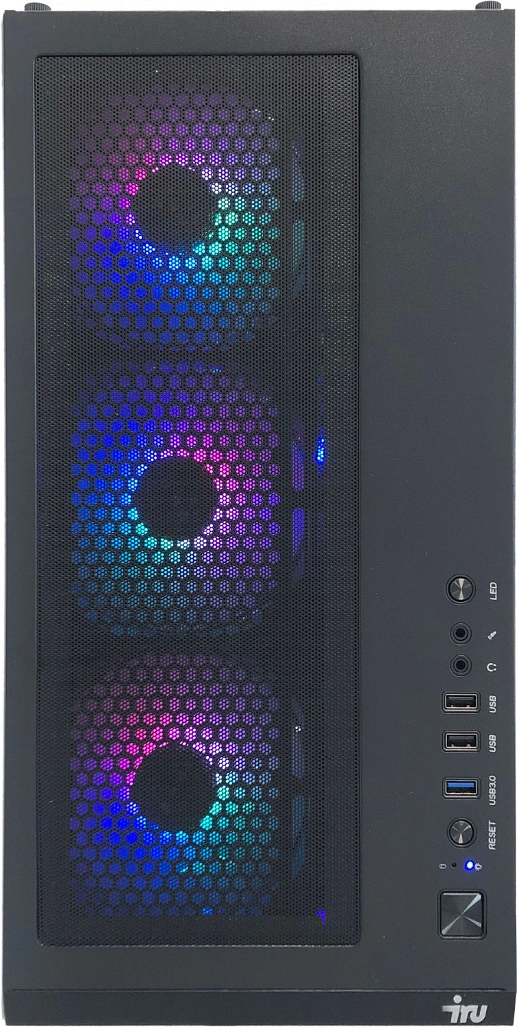 ПК IRU Game 717 MT i7 11700F (2.5) 32Gb SSD1Tb RTX3090 24Gb Windows 10 Home Single Language 64 GbitEth 750W черный (1623862)