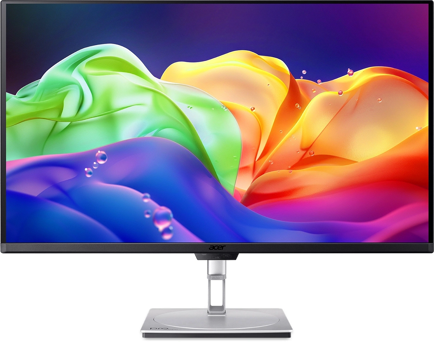 Монитор Acer 31.5" ProCreator PE320QKXsmiiphuzx серебристый QD OLED LED 0.03ms 16:9 HDMI M/M матовая HAS Piv 250cd 178гр/178гр 3840x2160 240Hz DP 4K USB 7.49кг