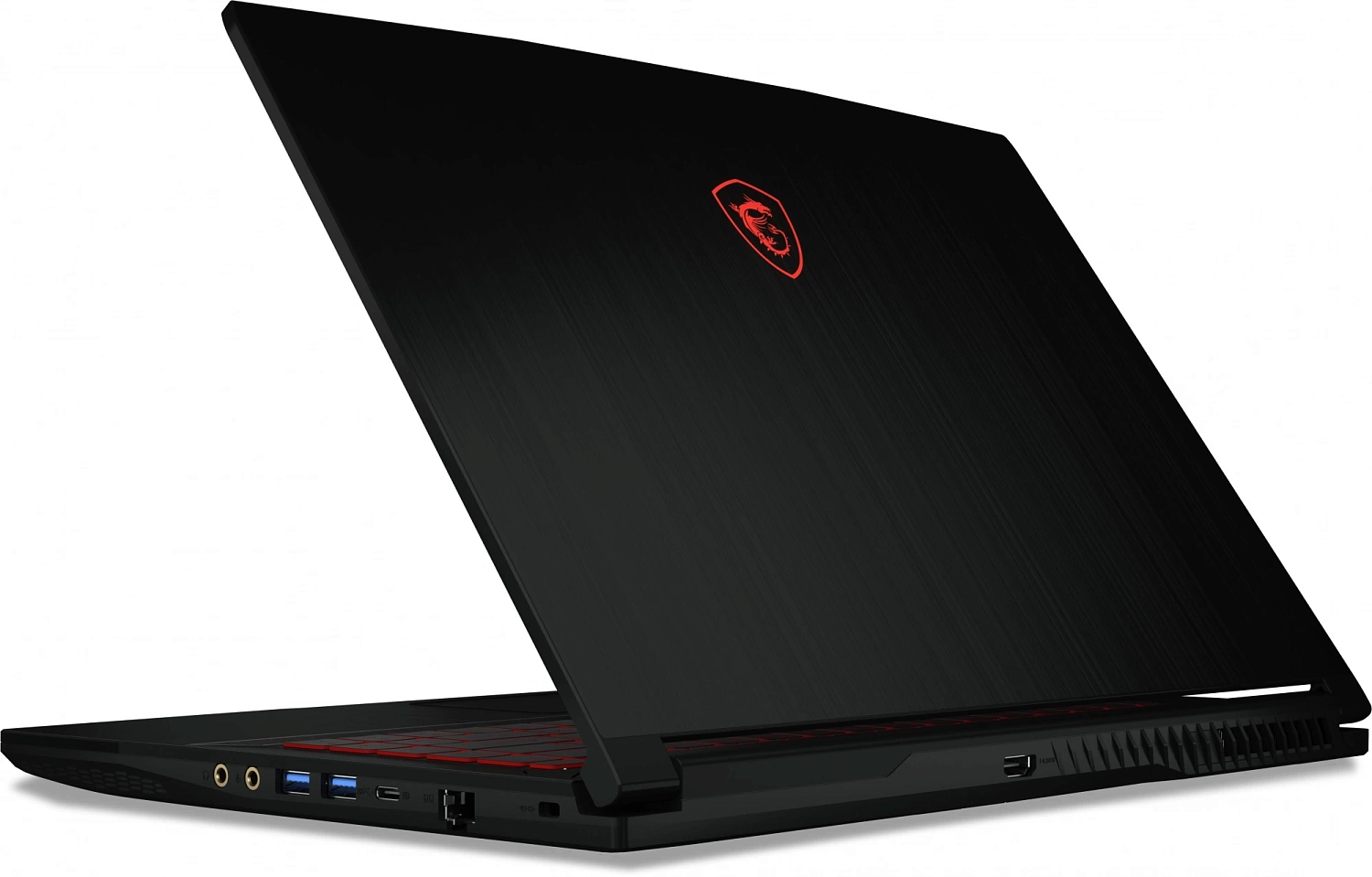 Ноутбук MSI GF63 Thin 12VE-238XRU Core i5 12450H 16Gb SSD512Gb NVIDIA GeForce RTX4050 6Gb 15.6" IPS FHD (1920x1080) Free DOS black WiFi BT Cam (9S7-16R821-238)