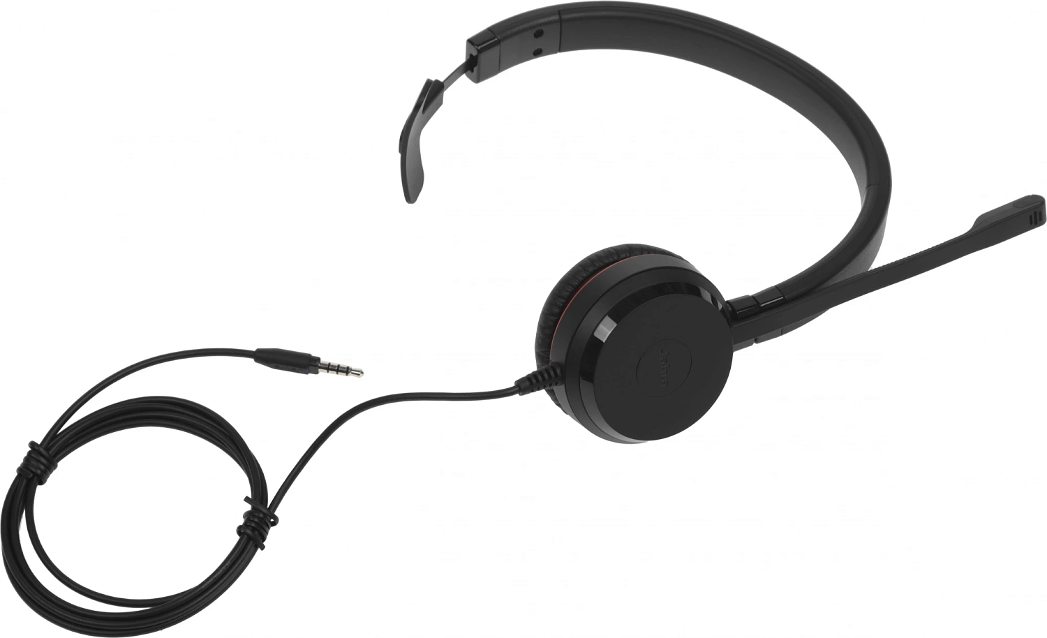 Наушники с микрофоном Jabra Evolve 30 II HS черный/красный 1м накладные оголовье (14401-20)