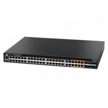 4610-54P-O-AC-Fv1 Edge-corE 48-Port GE RJ45 port w/ POE+, incl. 8 ports UPOE, 4x10G SFP+, 2 port QSFP+ by DAC or 20G QSFP+ Transceiver, Broadcom Helix 4, Dual-core ARM Cortex A9 1GHz, dual 110-230VAC 920W hot-swappable PSUs, one fixed system fan (609752)