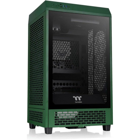 Корпус Thermaltake The Tower 200 Racing Green /Racing Green/Win/SPCC/Tempered Glass*1/CT140 Fan*2/Color Box