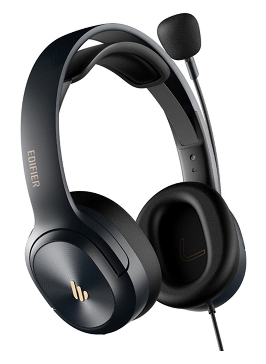 Наушники с микрофоном Edifier K6500 черный 2м накладные USB оголовье