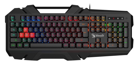 Клавиатура A4Tech Bloody B150N черный USB for gamer LED