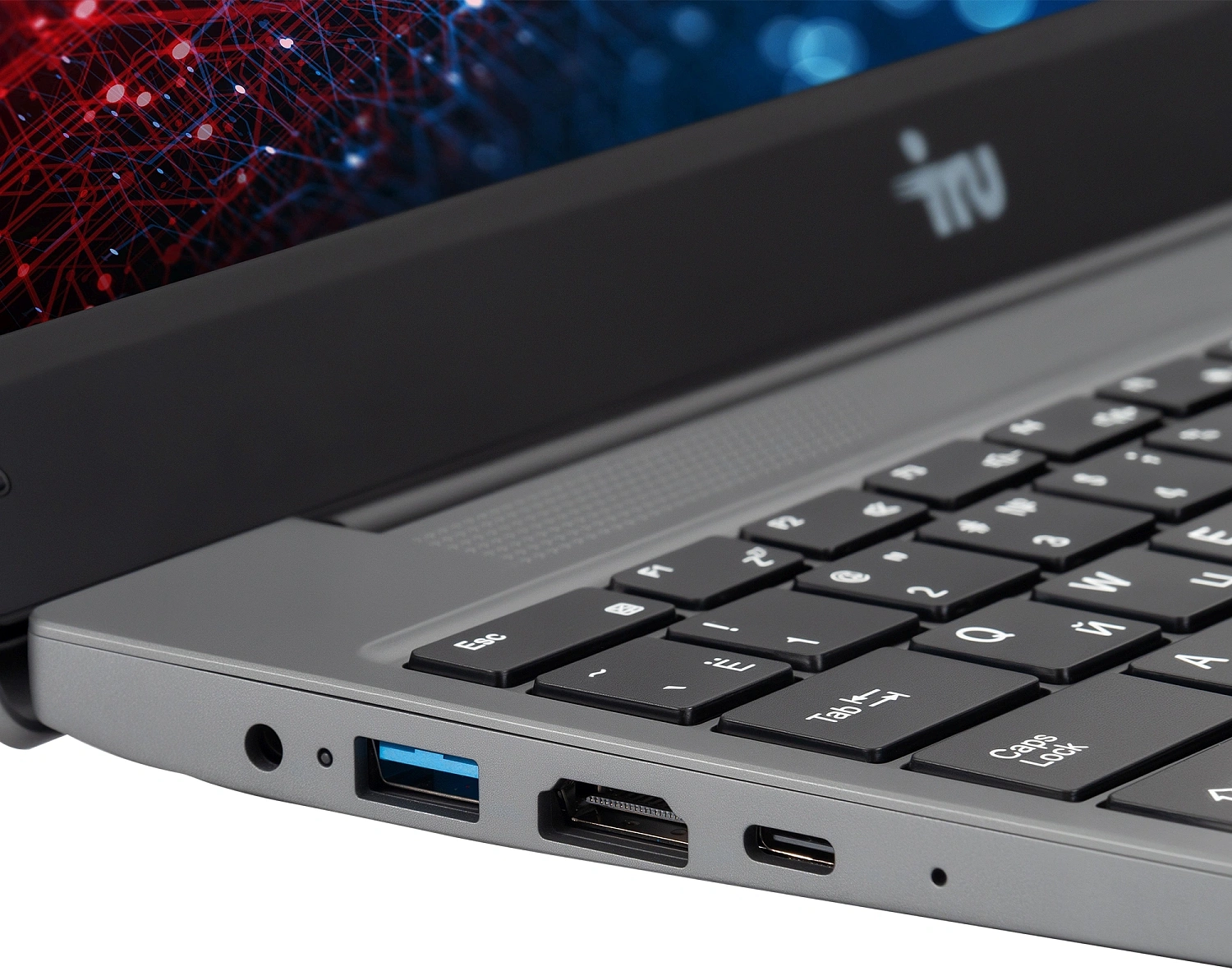 Ноутбук IRU Tactio 14RLH Ryzen 5 7430U 16Gb SSD512Gb AMD Radeon Vega 7 14" IPS FHD (1920x1080) Windows 11 Pro 64 grey WiFi BT Cam 4000mAh (2084815)