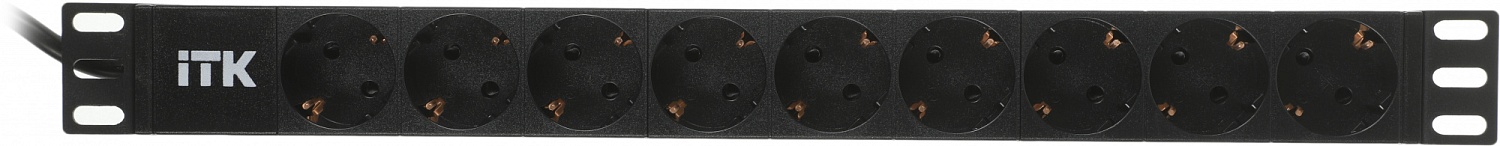 Блок распределения питания ITK PH22-9D1 гор.размещ. 9xSchuko базовые 16A Schuko 2м