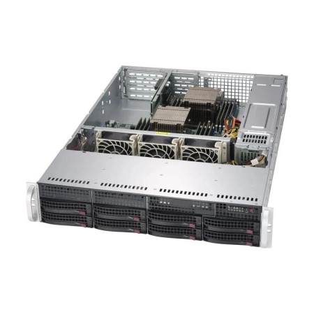 SuperMicro CSE-825TQC-R740WB Серверный корпус с возможностью размещения 8 накопителей форм-фактора "3,5". 2U Rackmount 40 x 76 x 336 мм"