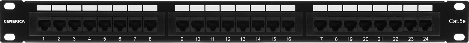 Патч-панель ITK PP24-1UC5EU-K05-G 19" 1U 24xRJ45 кат.5e UTP Патч-панель ITK PP24-1UC5EU-K05-G 19" 1U 24xRJ45 кат.5e UTP