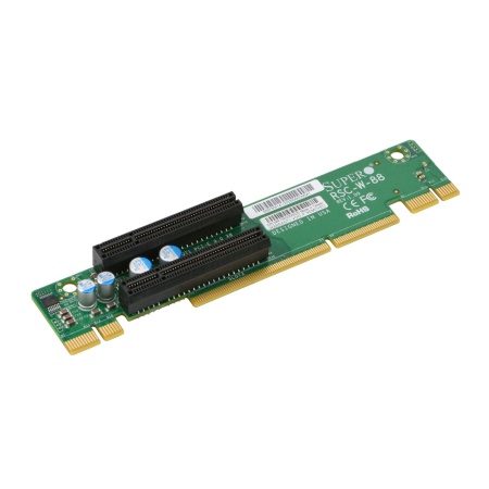 RSC-W-88 1U LHS WIO Riser card with two PCI-E x8 slots