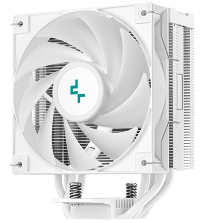 Кулер для процессора DEEPCOOL AG400 DIGITAL WH LGA1700/1200/115X/AM5/AM4 (9шт/кор, TDP 220W, PWM, Fan 120mm, 4 тепл. трубки, черный) RET