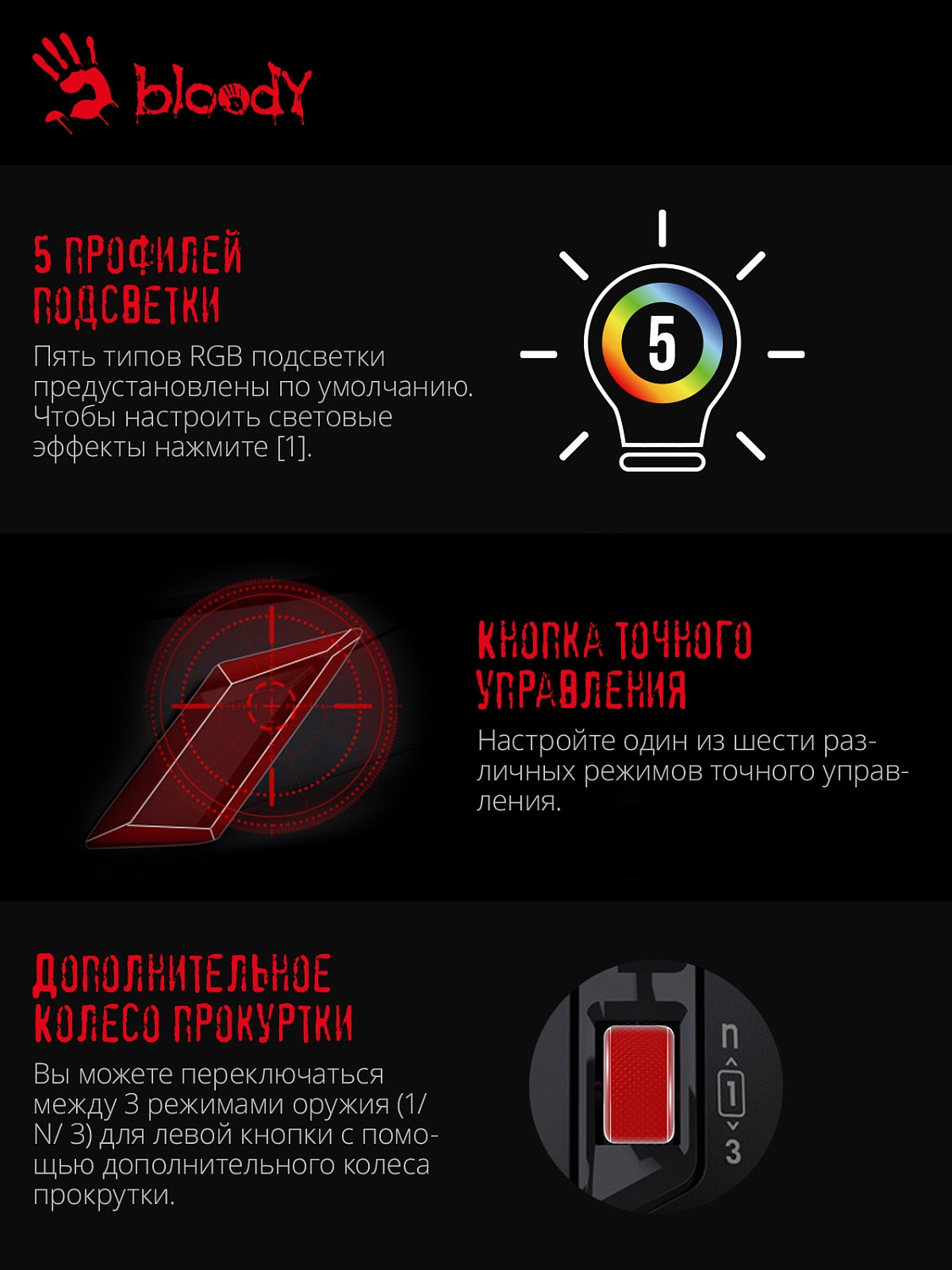 Мышь A4Tech Bloody W70 Max черный оптическая (10000dpi) USB (10but) Мышь A4Tech Bloody W70 Max черный оптическая (10000dpi) USB (10but)
