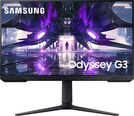 Монитор Samsung 27" Odyssey G3 S27AG320NI черный VA LED 1ms 16:9 HDMI полуматовая HAS Piv 250cd 178гр/178гр 1920x1080 165Hz FreeSync Premium DP WQ 4.8кг