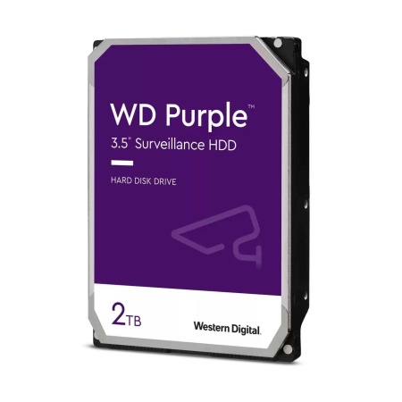 Жесткий диск WD SATA-III 2Tb WD22PURZ Surveillance Purple (5400rpm) 256Mb 3.5"